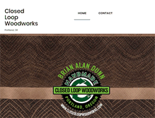 Tablet Screenshot of closedloopwoodworks.com